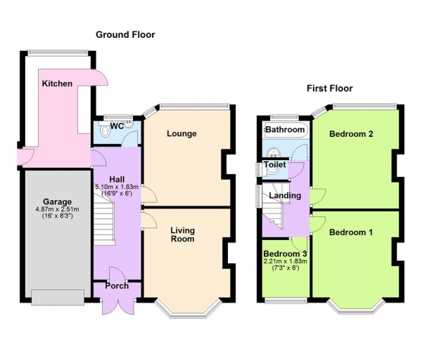 Floor Plan Image for 3 Bedroom Semi-Detached House for Sale in Windyridge Road, Sutton Coldfield