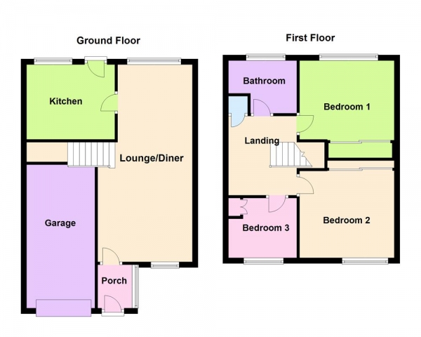 Floor Plan Image for 3 Bedroom Semi-Detached House for Sale in Lisures Drive, Sutton Coldfield