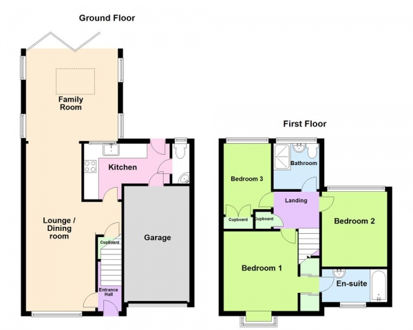 Floor Plan Image for 3 Bedroom End of Terrace House for Sale in Hatherden Drive, Sutton Coldfield, B76 2RB