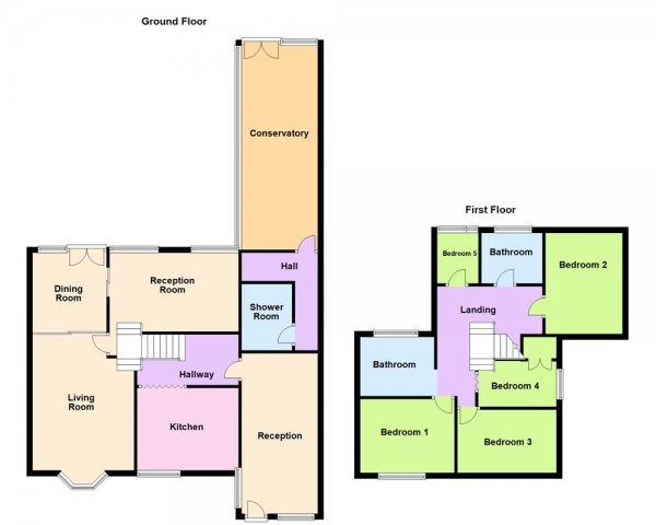 Floor Plan Image for 4 Bedroom Semi-Detached House for Sale in Park Lane, Sutton Coldfield, B76 9BL