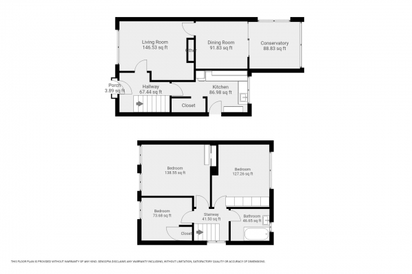 Floor Plan Image for 3 Bedroom Semi-Detached House for Sale in Cattell Drive, Sutton Coldfield, B75 7LQ