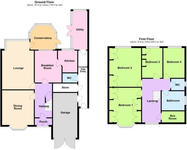 Floor Plan Image for 4 Bedroom Semi-Detached House for Sale in Rectory Road, Sutton Coldfield