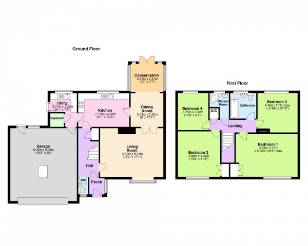 Floor Plan Image for 4 Bedroom Detached House for Sale in The Mount, Sutton Coldfield