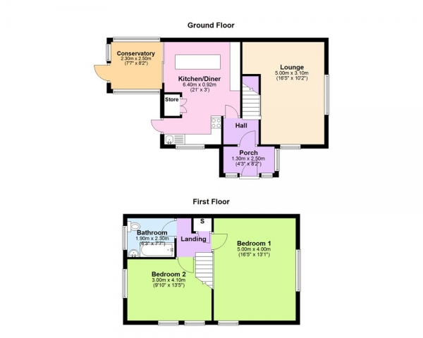 Floor Plan Image for 2 Bedroom Semi-Detached House for Sale in Stone Avenue, Sutton Coldfield