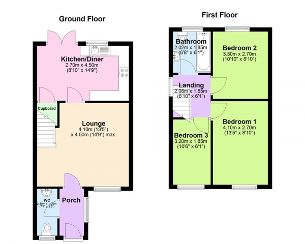 Floor Plan Image for 3 Bedroom Semi-Detached House for Sale in Paget Road, Birmingham, B24 0JR