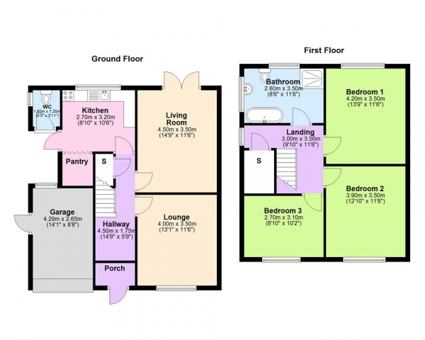 Floor Plan Image for 3 Bedroom Detached House for Sale in Rectory Road, Sutton Coldfield, B75 7RT