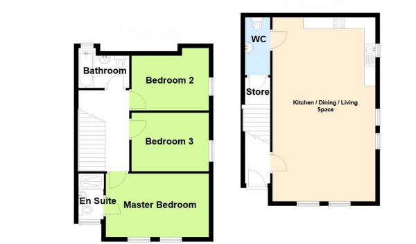 Floor Plan for 3 Bedroom Property for Sale in Hoggrills End Lane, Birmingham, Coleshill, B46, 2DD - Offers in Excess of &pound400,000