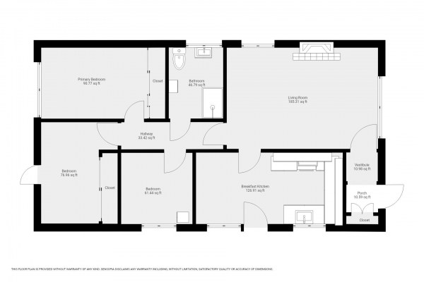 Floor Plan Image for 3 Bedroom Property for Sale in Foxford Close, Sutton Coldfield