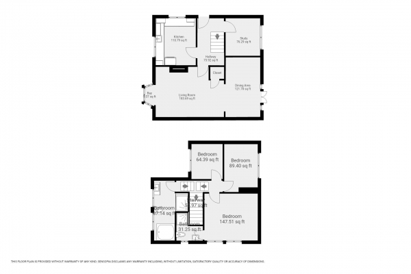 Floor Plan Image for 3 Bedroom Semi-Detached House for Sale in Park Lane, Sutton Coldfield