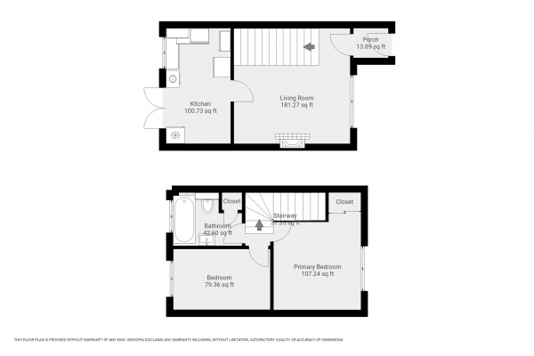 Floor Plan Image for 2 Bedroom Semi-Detached House for Sale in Waterside Close, Birmingham