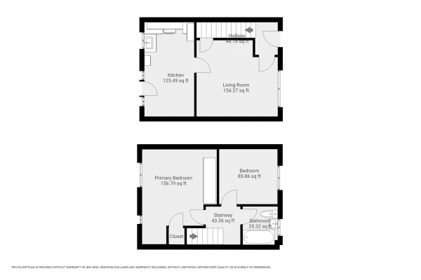 Floor Plan Image for 2 Bedroom Semi-Detached House for Sale in Rowan Close, Sutton Coldfield B76 2PB