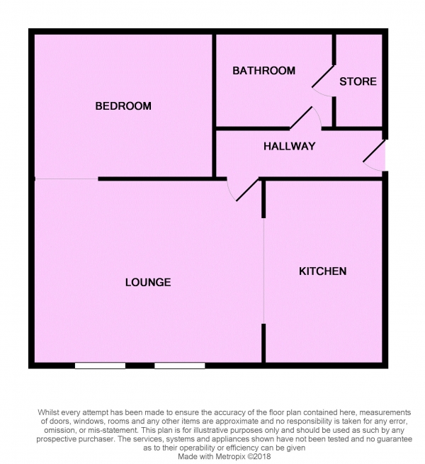 Floor Plan Image for 1 Bedroom Apartment for Sale in 40 Henry Street, Liverpool