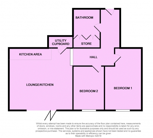 Floor Plan for 2 Bedroom Apartment for Sale in Cheapside, Liverpool, L2, 2DX - Shared Ownership &pound120,000