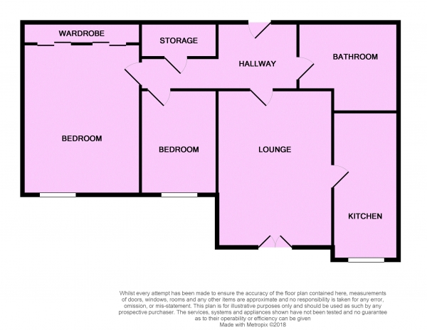 Floor Plan Image for 2 Bedroom Apartment for Sale in Avondale Road, Southport