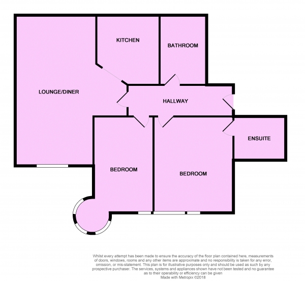 Floor Plan for 2 Bedroom Apartment for Sale in Crosby Road North, Crosby, L22, 0LG -  &pound145,000