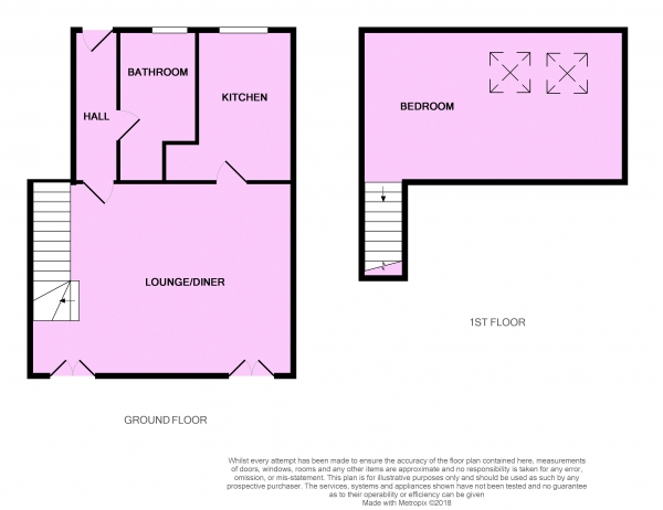 Floor Plan Image for 1 Bedroom Apartment for Sale in Brunswick Mews, Birkenhead