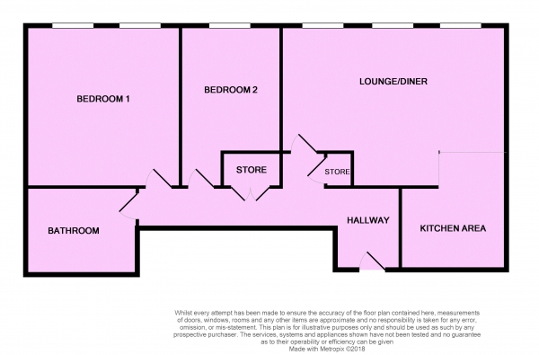 Floor Plan Image for 2 Bedroom Apartment for Sale in Dukes Terrace, Liverpool