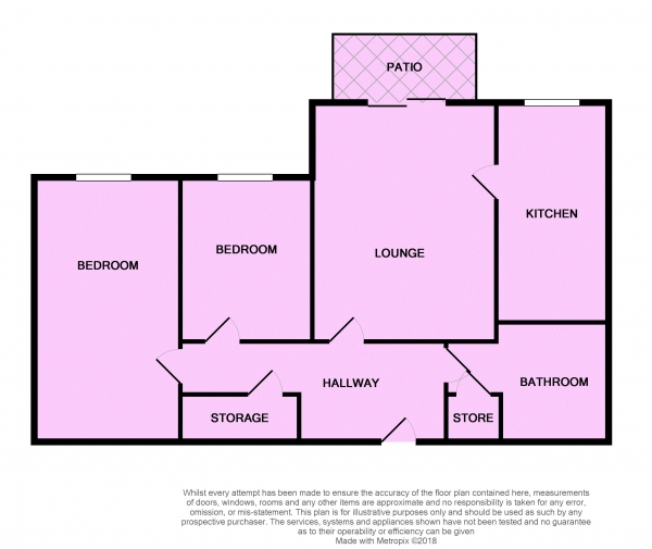 Floor Plan Image for 2 Bedroom Apartment for Sale in St. Pauls Street, Southport