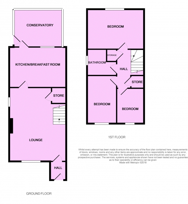 Floor Plan Image for 3 Bedroom Semi-Detached House for Sale in Jersey Avenue, Ellesmere Port