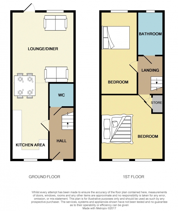 Floor Plan Image for 2 Bedroom Terraced House for Sale in Green Street, Macclesfield