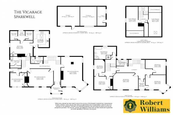 Floor Plan Image for 7 Bedroom Detached House for Sale in Sparkwell, South Hams