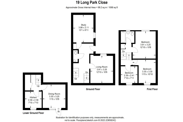 Floor Plan Image for 4 Bedroom Semi-Detached House for Sale in Long Park Close, Plymstock