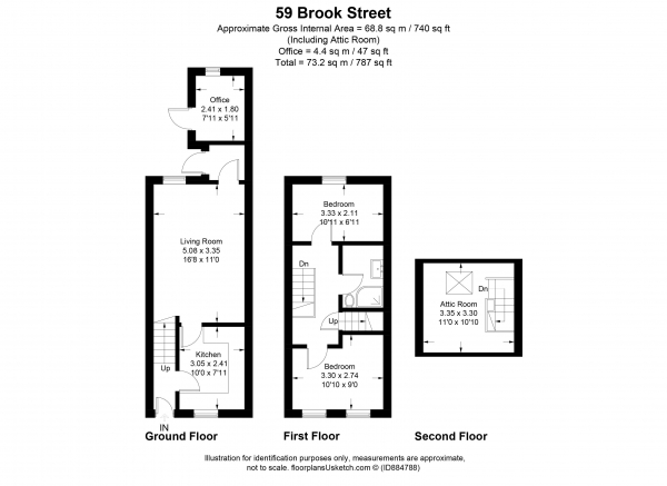 Floor Plan Image for 2 Bedroom Terraced House for Sale in Brook Street, Dawlish