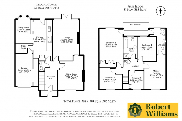 Floor Plan Image for 5 Bedroom Detached House for Sale in Rosebarn Avenue, Exeter