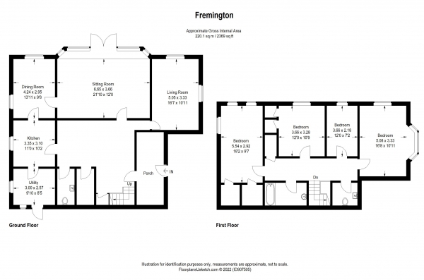 Floor Plan Image for 4 Bedroom Village House for Sale in Fremington , Barnstaple