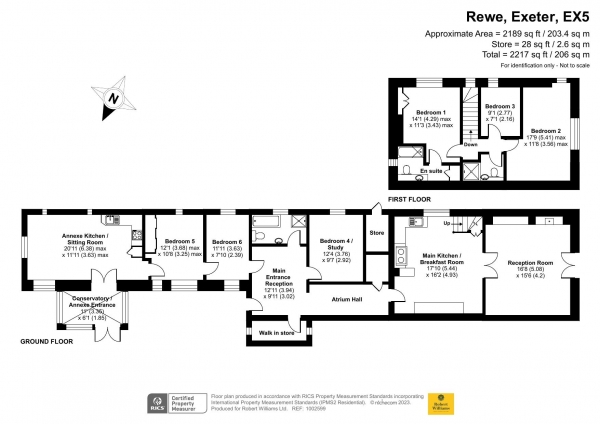 Floor Plan Image for 6 Bedroom Semi-Detached House for Sale in Rewe Court, Exeter