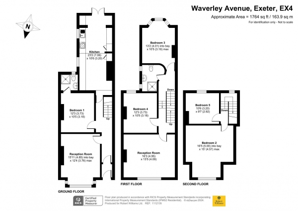 Floor Plan Image for 5 Bedroom Terraced House for Sale in Waverley Avenue, Exeter