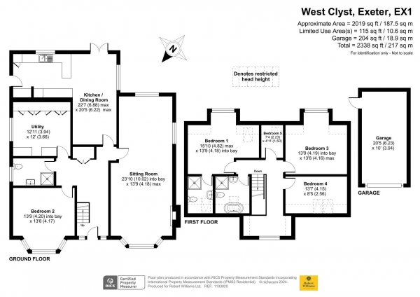 Floor Plan Image for 5 Bedroom Detached House for Sale in West Clyst, Exeter