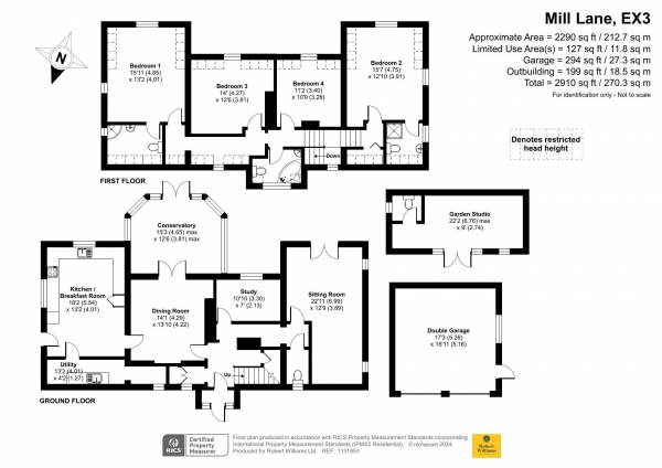 Floor Plan Image for 4 Bedroom Detached House for Sale in Mill Lane, Exton