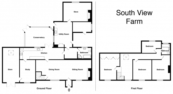 Floor Plan Image for 4 Bedroom Detached House to Rent in CHAPEL ALLERTON. Near Wedmore & Axbridge