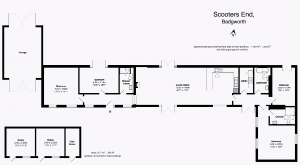 Floor Plan Image for 4 Bedroom Barn Conversion for Sale in Near Badgworth and Axbridge