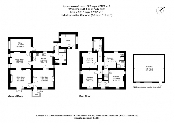 Floor Plan Image for 4 Bedroom Detached House for Sale in Shepton Mallet ouskirts