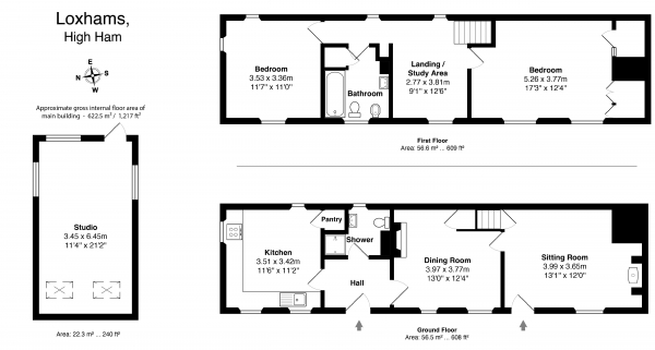 Floor Plan Image for 2 Bedroom Detached House for Sale in HIGH HAM