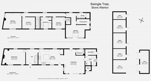 Floor Plan for 4 Bedroom Property for Sale in Stone Allerton, Stone Allerton, BS26, 2NW - OIRO &pound1,050,000