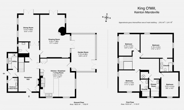 Floor Plan Image for 7 Bedroom Property for Sale in Rural setting near Keinton Mandeville