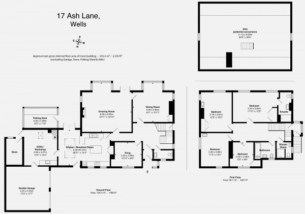 Floor Plan Image for 4 Bedroom Detached House for Sale in Wells