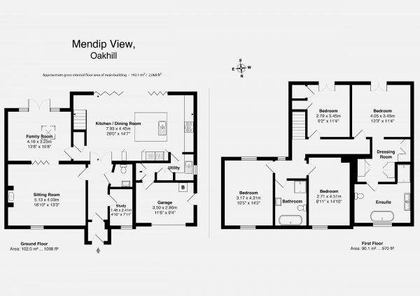 Floor Plan for 4 Bedroom Semi-Detached House for Sale in Fosse Road, Oakhill, Oakhill, BA3, 5HU - Guide Price &pound685,000