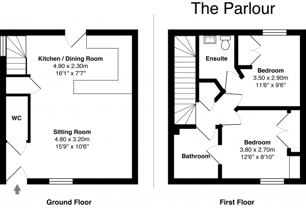 Floor Plan Image for 2 Bedroom Barn Conversion for Sale in Wellesley Park, Wells