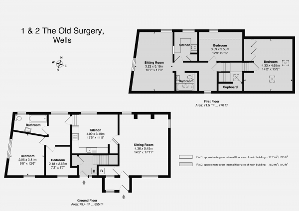 Floor Plan for 4 Bedroom Detached House for Sale in Central Wells, BA5, 2LQ - Guide Price &pound400,000