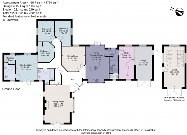 Floor Plan Image for 4 Bedroom Detached Bungalow for Sale in WELLS