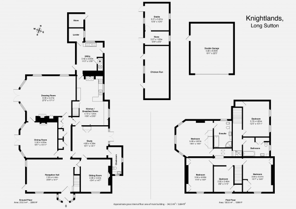 Floor Plan Image for 5 Bedroom Property for Sale in Country House near Somerton