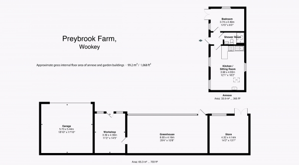 Floor Plan Image for 6 Bedroom Detached House for Sale in Wookey, just west of Wells