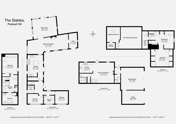 Floor Plan Image for 6 Bedroom Detached House for Sale in PEDWELL