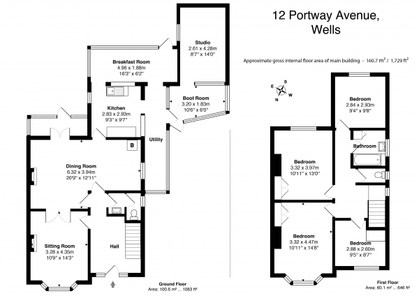 Floor Plan Image for 4 Bedroom Semi-Detached House for Sale in Portway Avenue, Wells