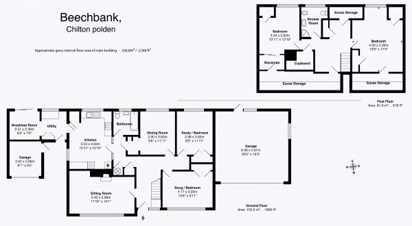 Floor Plan Image for 4 Bedroom Detached House for Sale in Goose Lane, Chilton Polden, Somerset