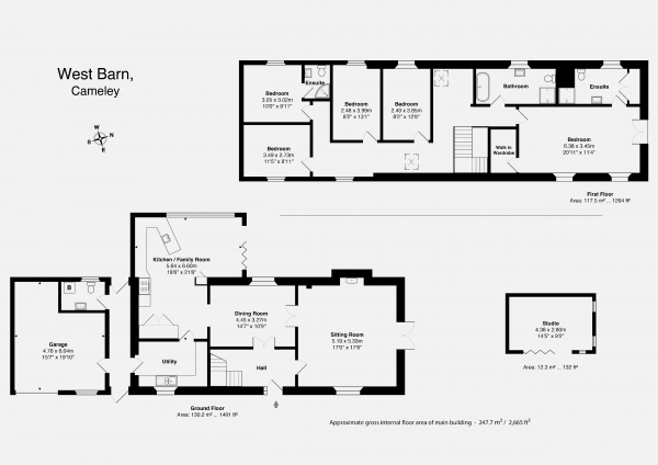 Floor Plan Image for 5 Bedroom Detached House for Sale in Cameley, Temple Cloud